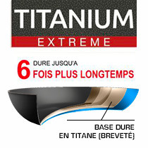 Revêtement intérieur et extérieur : Titanium EXTREME